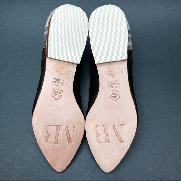 Matt Bernson Garcon Ankle Boot Booties Womens Black Plaid Mix Media Size 8 M - Picture 5 of 8